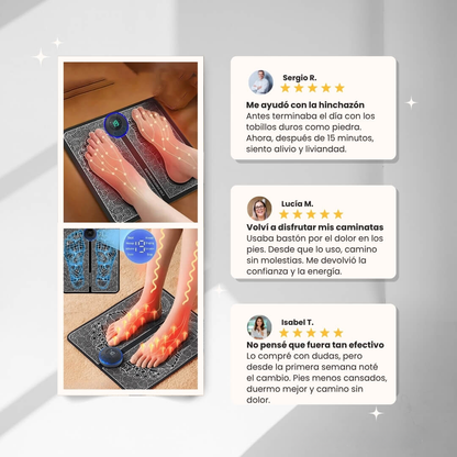 FOOTCONFORT™ - El único masajeador portátil que alivia tus pies en menos de 1 semana. Sentirás calor sin dolor. (Solo hoy incluye calcetines termoreguladores GRATIS)