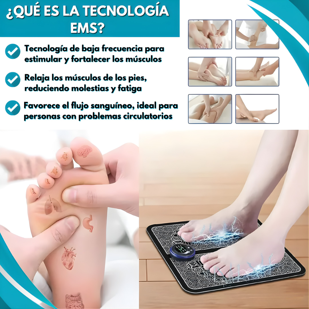 FOOTCONFORT™ - El único masajeador portátil que alivia tus pies en menos de 1 semana. Sentirás calor sin dolor. (Solo hoy incluye calcetines termoreguladores GRATIS)