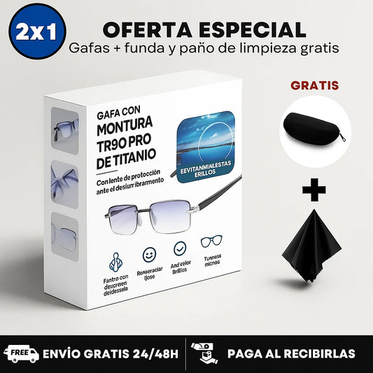 Gafas Anti-Rayos Vision™ + Funda de Cuero Gratis (Oferta 2x1)